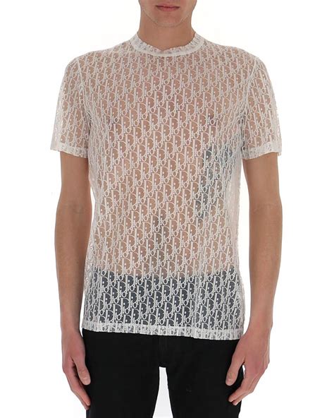 dior sheer t-shirt with logo|Dior christian t shirt.